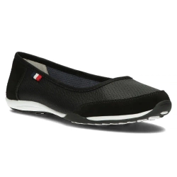 Skórzane baleriny Filippo DP142/25 BK czarne