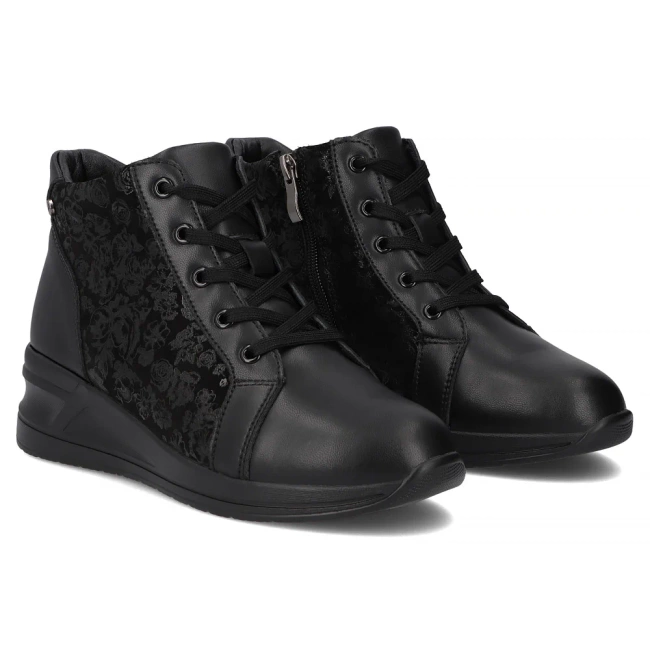 Leather ankle boots Filippo DBT7280/25 BK black