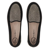 Skórzane mokasyny Filippo DP6759/25 BK czarne