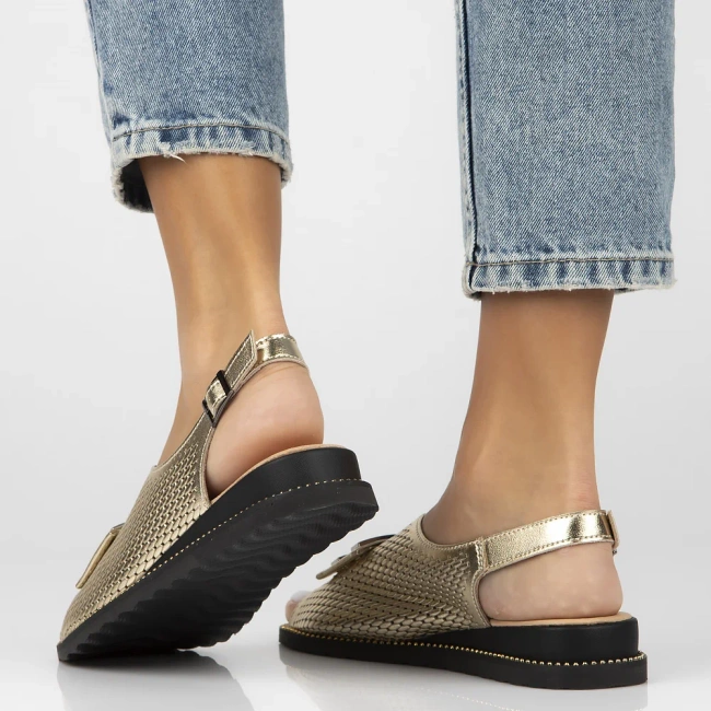 Leather sandals Filippo DS6032/25 GO gold