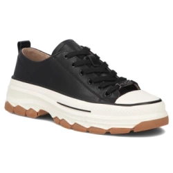 Leather sneakers Filippo DP7501/26 BK black
