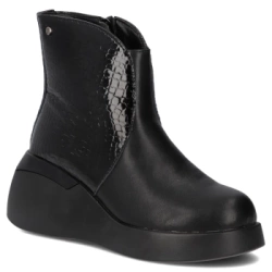 Leather ankle boots Filippo DBT7431/25 BK black