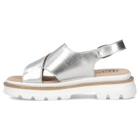 Leather sandals Filippo DS7047/25 SI silver