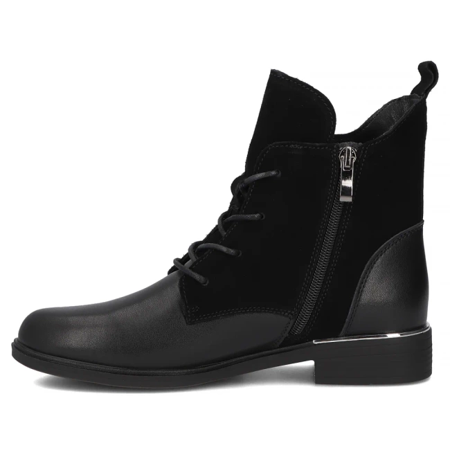 Leather ankle boots Filippo DBT4749/25 BK black