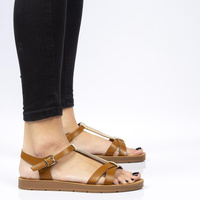 Sandały Filippo DS802/20 BR Brown
