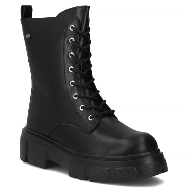 Skórzane botki typu workery Filippo DBT4759/25 BK czarne