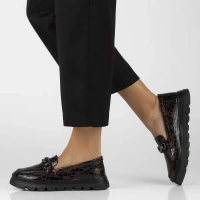 Leather shoes Filippo DP6467/24 BG maroon
