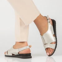 Leather sandals Filippo DS4470/23 SI silver