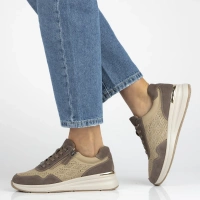 Leather sneakers Filippo DP7101/25 BE beige