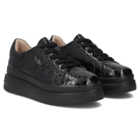 Leather sneakers Filippo DP7118/25 BK black