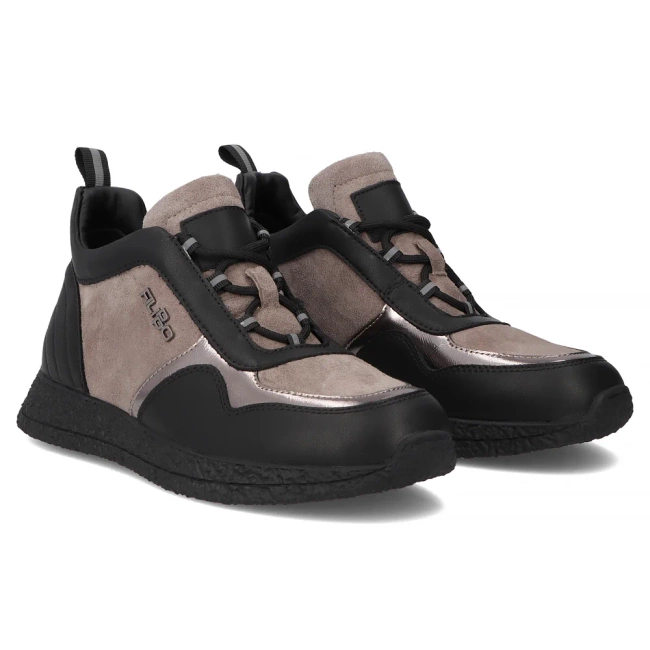 Leather sneakers Filippo DP7406/25 TP BK black
