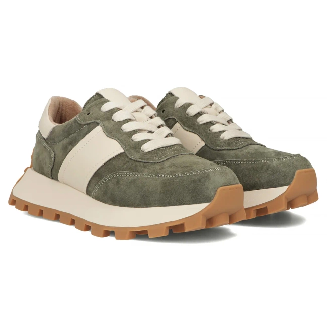 Leather sneakers Filippo DP6498/25 BE beige