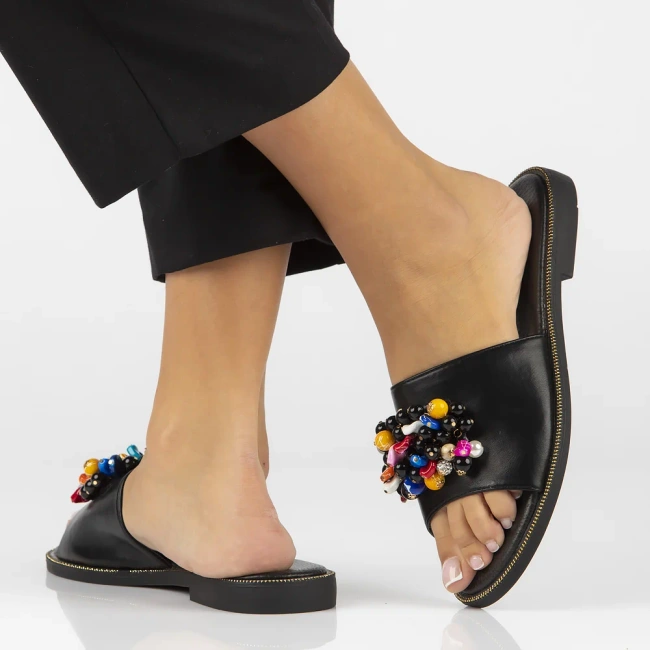 Klapki Filippo DK6233/25 BK czarne