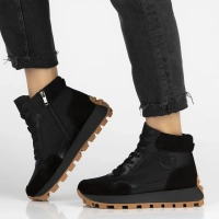 Leather ankle boots Filippo DBT7158/25 BK black