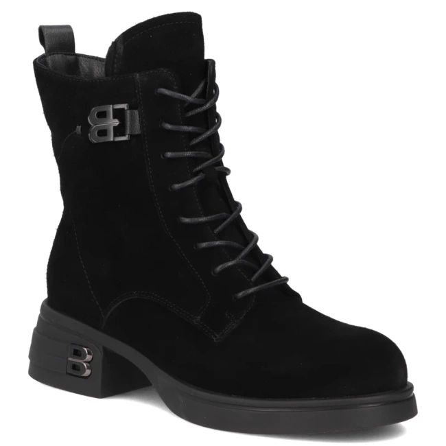 Leather ankle boots Filippo DBT7181/25 BK black