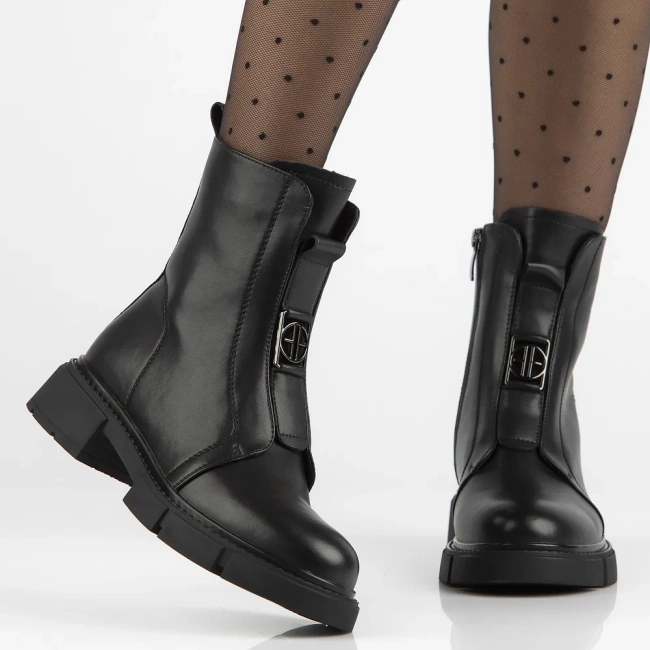 Leather ankle boots Filippo  DBT6524/25 BK black