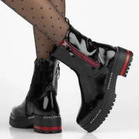 Leather ankle boots Filippo DBT7468/25 BK black