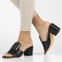 Leather flip-flops Filippo DK3731/22 BK black