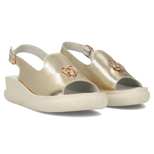 Leather sandals Filippo DS6716/25 GO gold