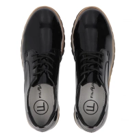 Skórzane półbuty Filippo DP6839/25 BK L czarne