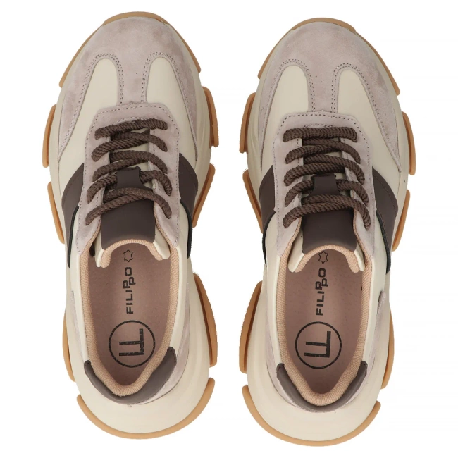 Leather shoes Filippo DP7113/25 BE beige