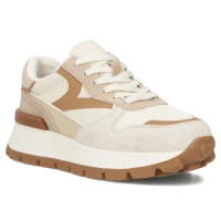 Leather sneakers Filippo DP7070/25 BR white brown