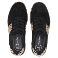 Skórzane sneakersy Filippo DP6770/25 BK LEO czarne