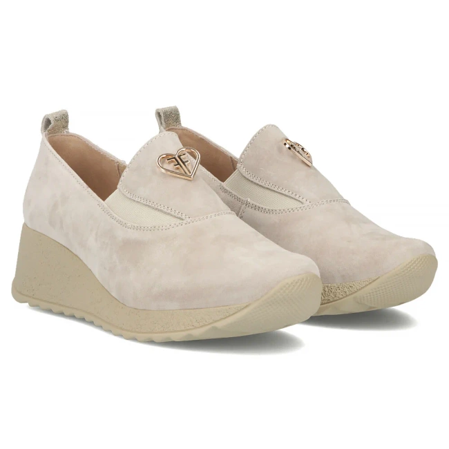 Leather shoes Filippo DP6786/25 TP beige