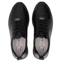 Skórzane sneakersy Filippo DP7284/25 BK czarne