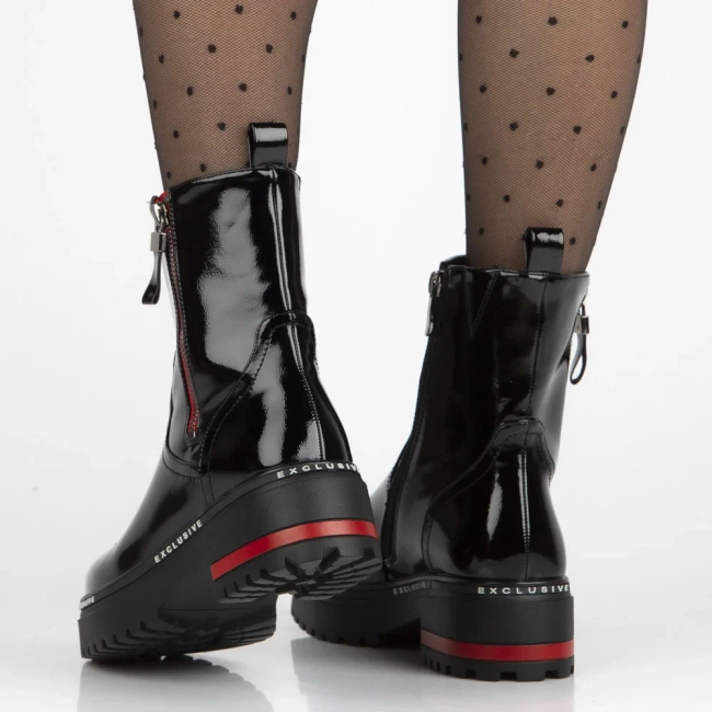 Leather ankle boots Filippo DBT7468/25 BK black