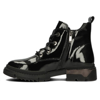 Skórzane botki Filippo DBT4173/22 BK czarne