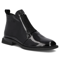 Skórzane botki Filippo DBT7141/25 BK czarne