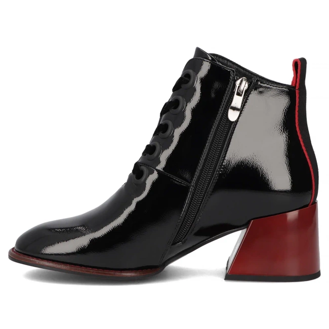Botki na obcasie Filippo DBT3110/25 BK czarne