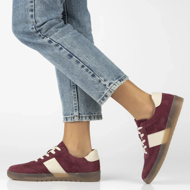Leather sneakers Filippo DP6770/25 BG maroon