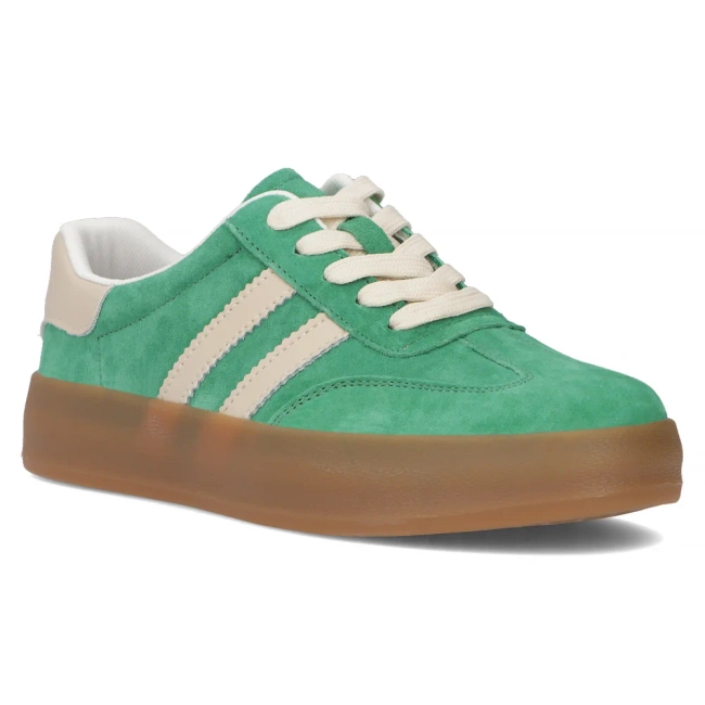 Leather Sneakers Filippo DP6764/25 GE green