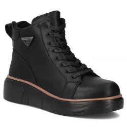 Leather ankle boots Filippo DBT6452/25 BK black