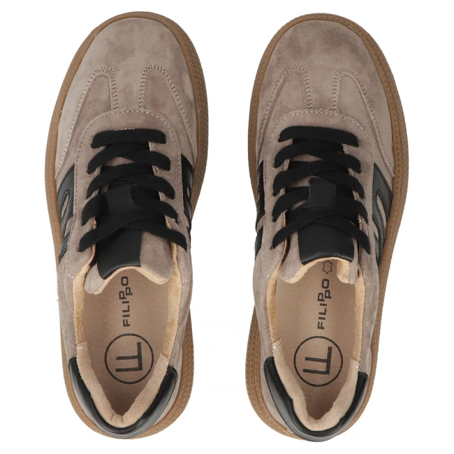 Leather shoes Filippo DP7114/25 TP Taupe