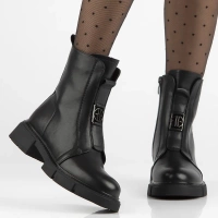 Leather ankle boots Filippo  DBT6524/25 BK black