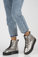 Skórzane trzewiki Filippo DBT3951/22 GN Gunmetal