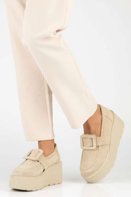 Leather shoes Filippo DP4692/23 BE beige