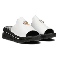 Skórzane klapki Filippo DK3872/22 WH białe