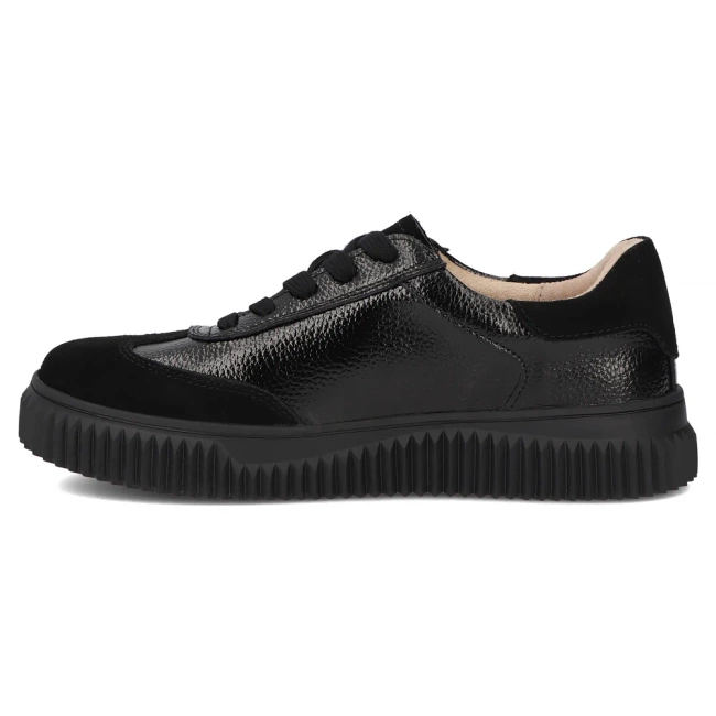 Leather sneakers Filippo DP7123/25 GN gun metal
