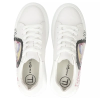 Leather sneakers Filippo DP6835/25 WH white