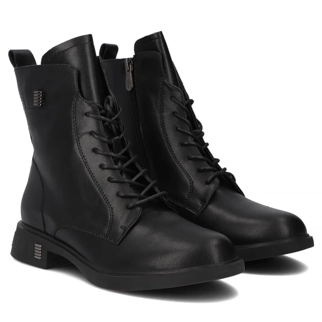 Leather ankle boots Filippo DBT7201/25 BK black