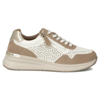 Leather sneakers Filippo DP7101/25 WH BE white beige