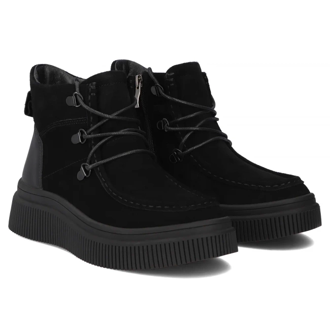 Leather ankle boots Filippo DBT7291/25 GR grey