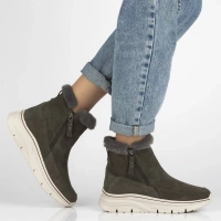 Leather ankle boots Filippo DBT7291/25 GR grey