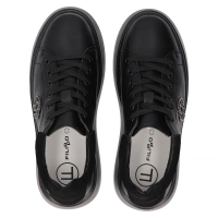 Leather sneakers Filippo DP6058/25 BK BK black