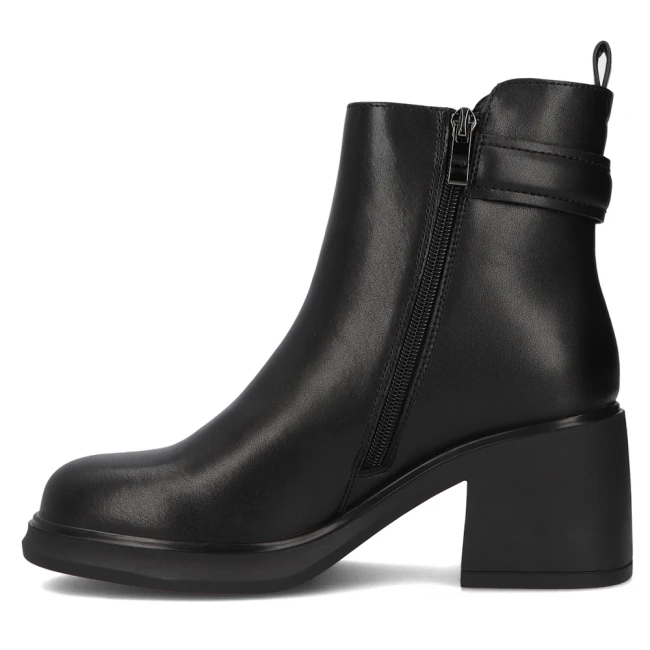 Leather ankle boots DBT6547/24 BK black