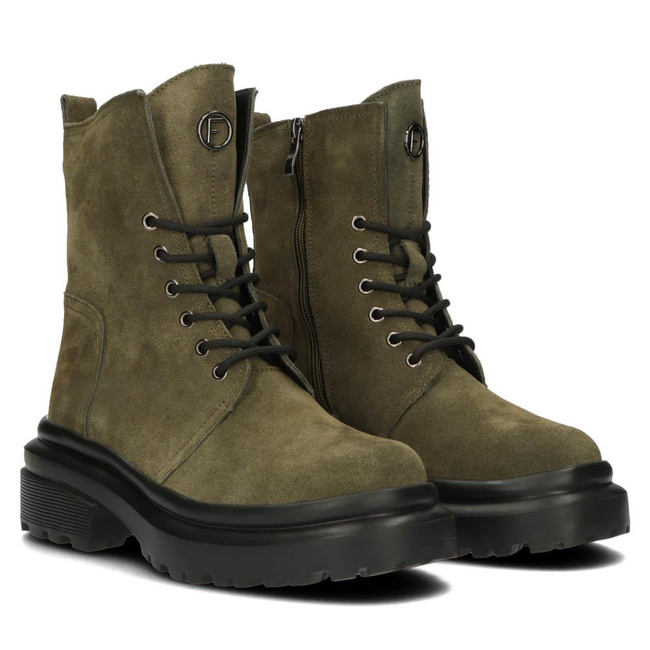 Leather boots Filippo DBT4207/22 GE green